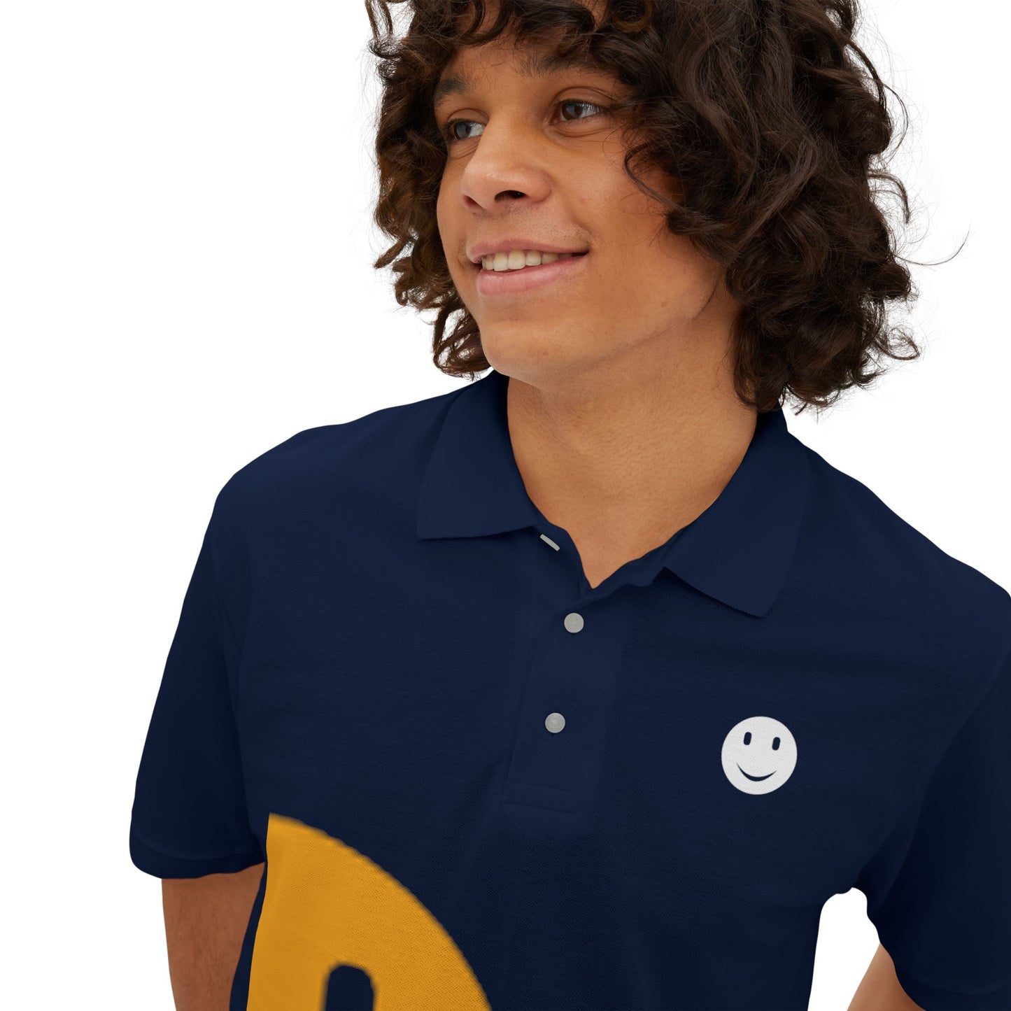 Smiley Face Men's Piqué Polo