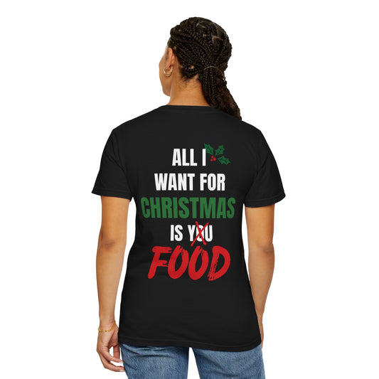 Christmas x Food T‑Shirt — Small Smile Pocket Tee