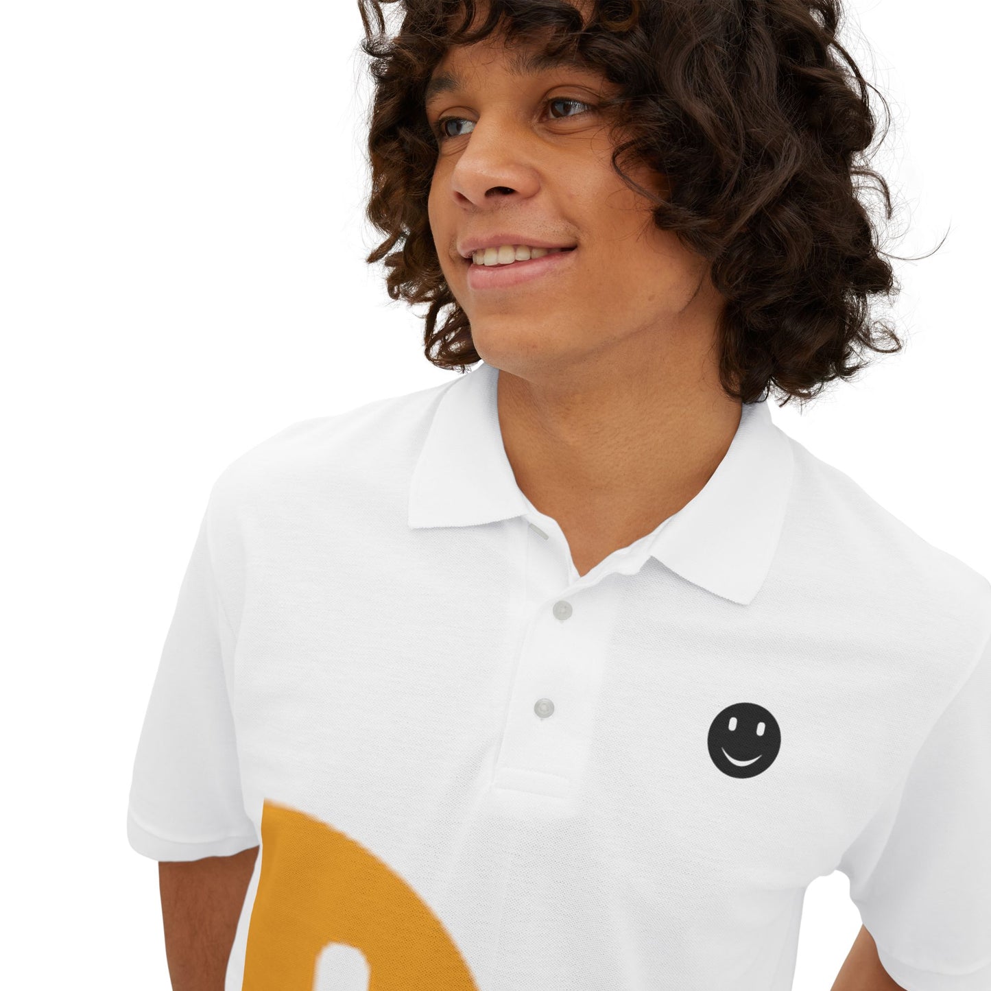 Smiley Face Men's Piqué Polo